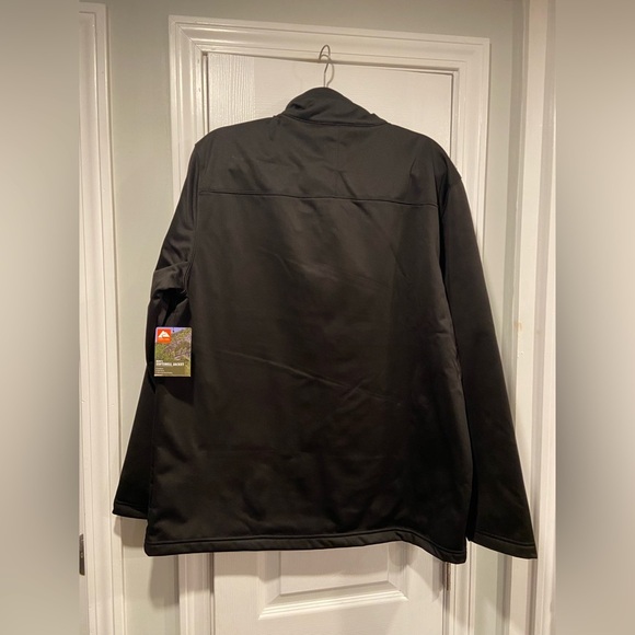 NWT Ozark Trail Mens Size L Black Mock Neck Soft Shell Full Zip Jacket - Picture 11 of 13